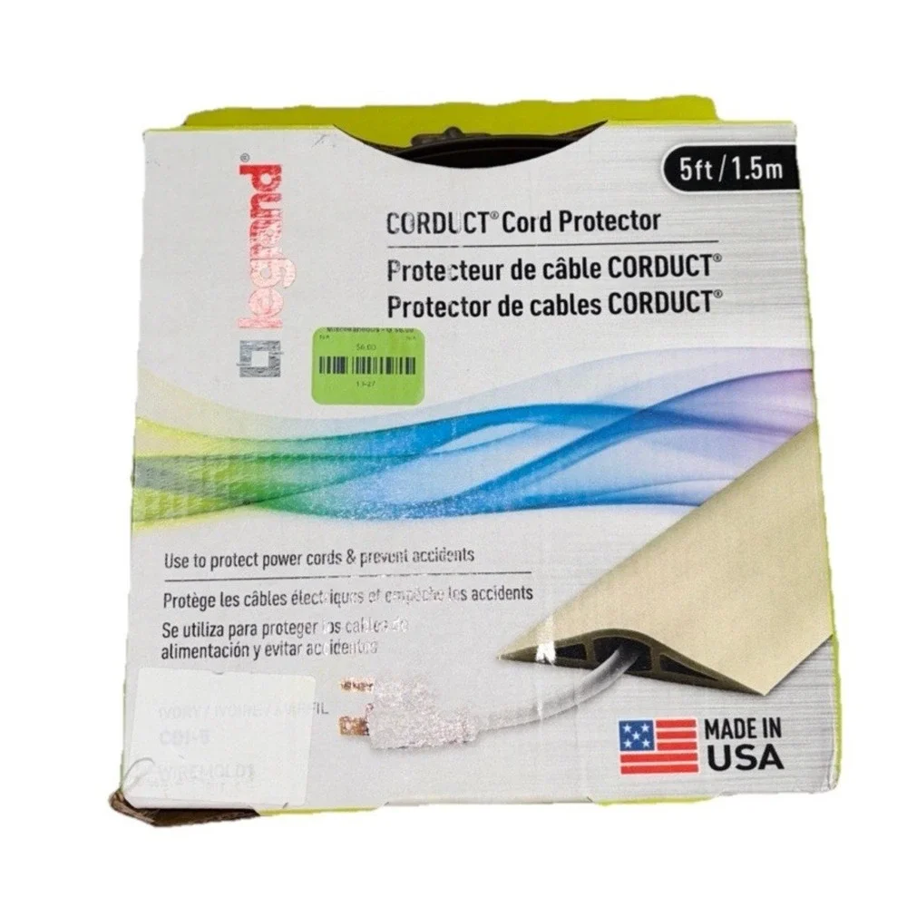 Legrand‎ Corduct Overfloor Cord Protector (Wiremold CDI-5), 5 feet, Brown